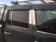 Volkswagen Amarok 2010-2022 Window Trim Stainless Steel (4 Strips) OmsaLine - Italian Stainless Steel photo 2