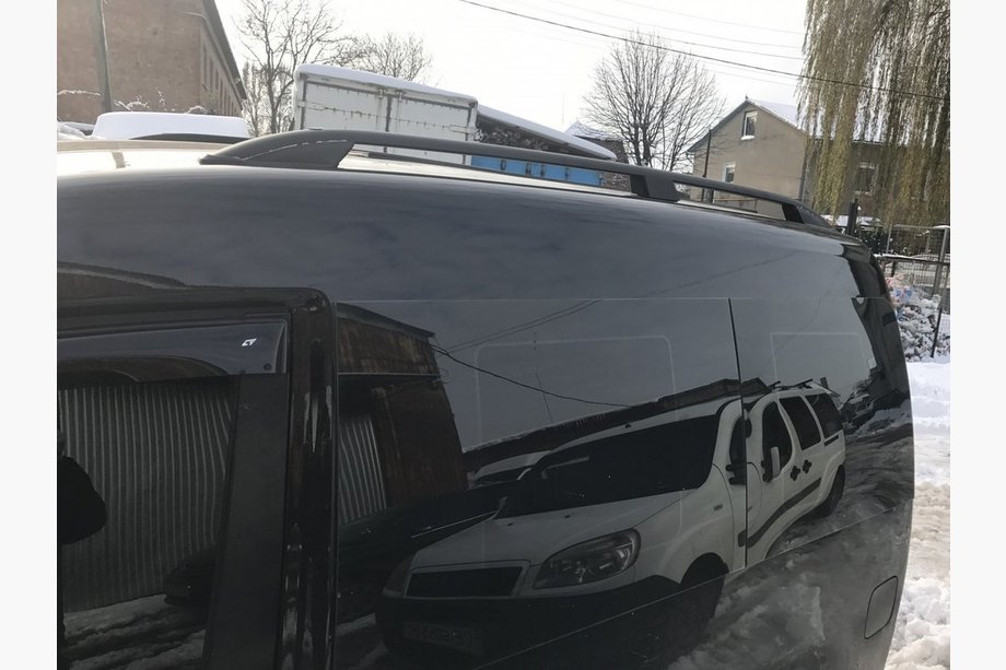 Volkswagen Caddy 2010-2015 Roof Rails Skyport BLACK Photo 4