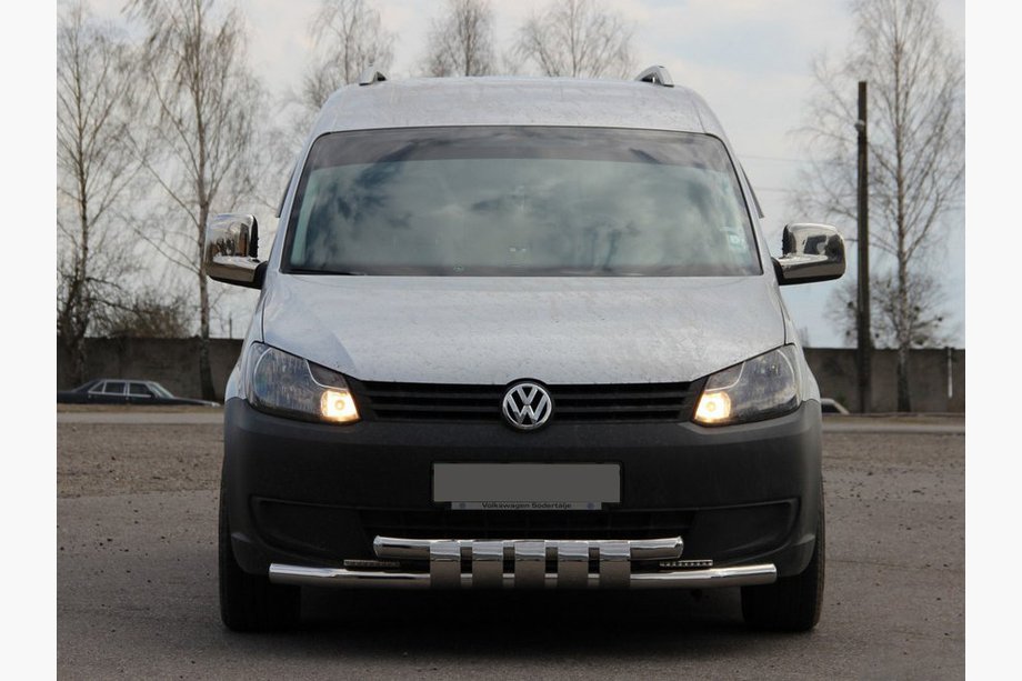 Volkswagen Caddy 2010-2015 Front Bar Shark ST015 Stainless Steel Image