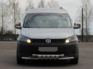 Volkswagen Caddy 2010-2015 Front Bar Shark ST015 Stainless Steel photo 1
