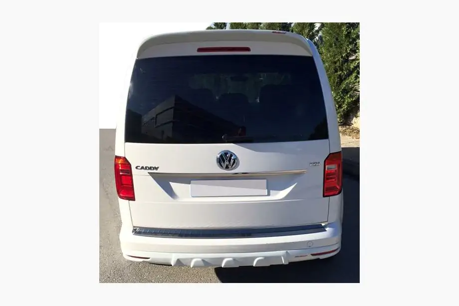 Volkswagen Caddy 2015-2020 Rear bumper cover (primed for painting) Image