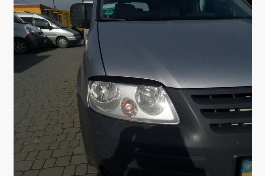 Volkswagen Caddy 2004-2010 Headlight eyebrows (black) Photo 6