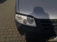 Volkswagen Caddy 2004-2010 Headlight eyebrows (black) Black Matte photo 8