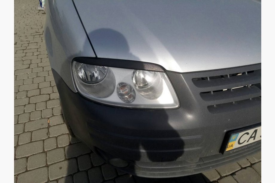 Volkswagen Caddy 2004-2010 Headlight eyebrows (black) Photo 9