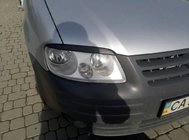 Volkswagen Caddy 2004-2010 Headlight eyebrows (black) Black Matte photo 9
