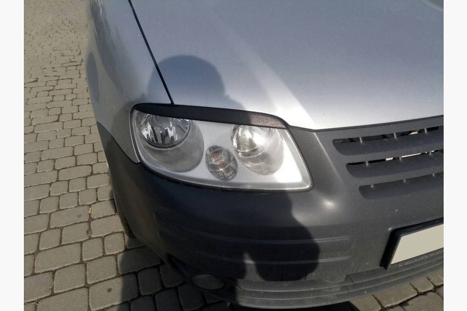 Volkswagen Caddy 2004-2010 Headlight eyebrows (black) Photo 5