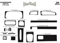 Volkswagen Golf 3 1991-2001 Dashboard Trim Covers Aluminum photo 6