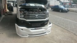 Volkswagen Crafter 2006-2016 Front bumper 2012↗ (Era with slope, primed for painting) photo 4