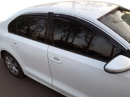 Volkswagen Jetta 2011-2018 Window deflectors with chrome strip (4 pcs, Niken) photo 1