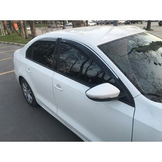 Window deflectors with chrome strip (4 pcs, Niken) photo 2
