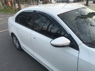Volkswagen Jetta 2011-2018 Window deflectors with chrome strip (4 pcs, Niken) photo 2