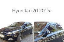 Hyundai I-20 2014-2020 Window Deflectors (4 pcs, Perflex) photo 1