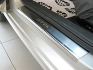 Volkswagen Jetta 2011-2018 Door Sill Covers Nataniko (4 pcs, Stainless Steel) photo 1