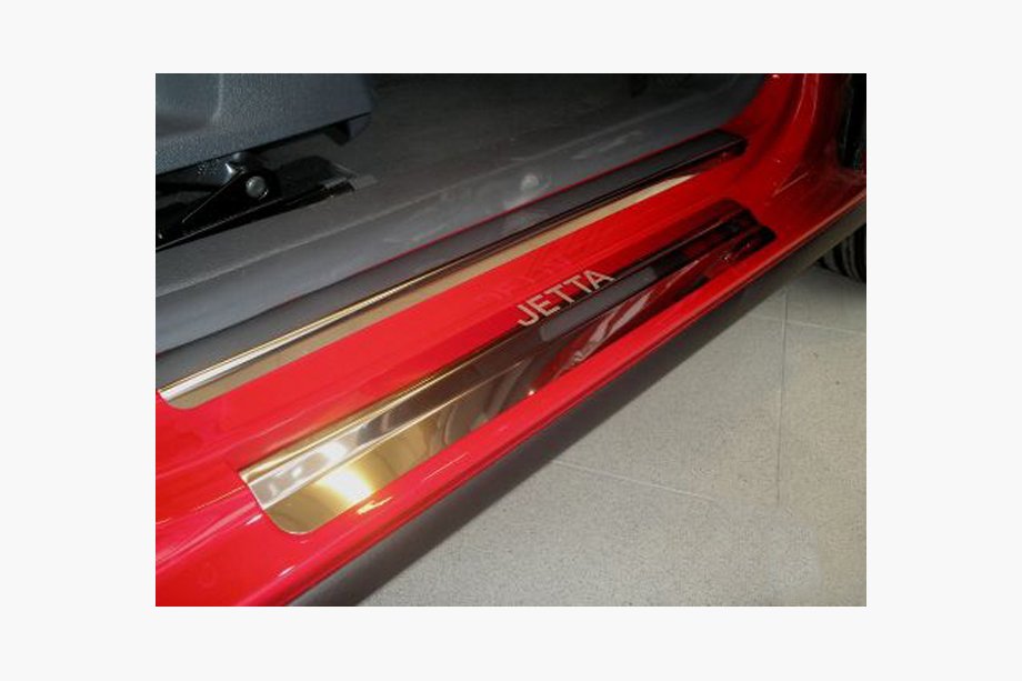 Volkswagen Jetta 2006-2011 Door Sill Protectors Nataniko (8 pcs, Stainless Steel) Image