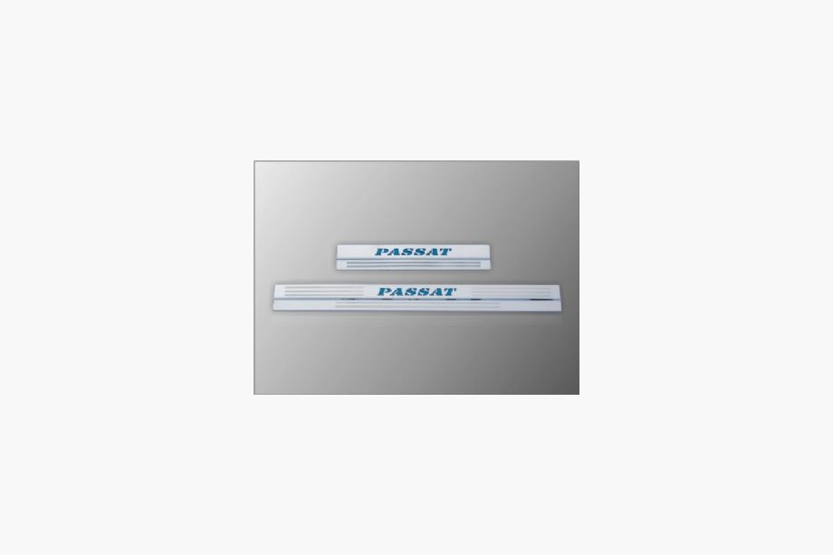Volkswagen Passat B5 1997-2005 Stainless Steel Illuminated Door Sill Plates (4pcs) Photo 1