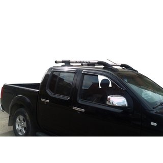 Roof rails with crossbars (2 pcs, Chrome) Toyota Hilux 2006-2015 photo 3