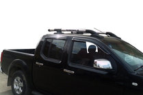 Toyota Hilux 2006-2015 Roof rails with crossbars (2 pcs, Chrome) photo 3