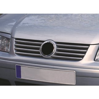 Chrome Grille Covers (8 pcs, Stainless Steel) Volkswagen Bora 1998-2004 photo 1