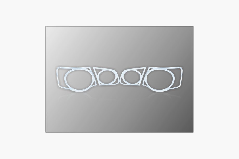 Volkswagen Jetta 2006-2011 Chrome Tail Light Covers (2 pcs, plastic) Image