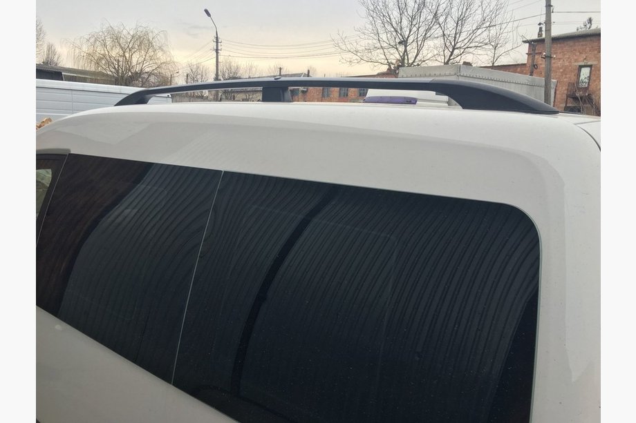 Volkswagen Caddy 2004-2010 Black Roof Rails Maxi, plastic feet Photo 3