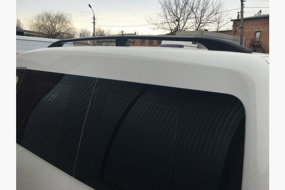 Volkswagen Caddy 2004-2010 Black Roof Rails Maxi, plastic feet Photo 5