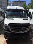 Mercedes Sprinter W906 2006–2018 Windshield visor on frame V1 (black gloss, 5mm) photo 3