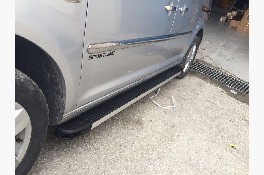 Volkswagen Caddy 2010-2015 Door Mouldings Stainless Steel (4 pcs) Standard Base, Carmos - Turkish Steel Image