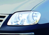 Volkswagen Caddy 2004-2010 Headlight Covers (2 pcs, Stainless Steel) photo 4