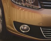 Volkswagen Caddy 2010-2015 Fog light covers (2 pcs, stainless steel) OmsaLine - Italian Stainless Steel photo 1