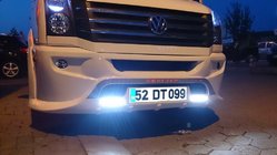 Volkswagen Crafter 2006-2016 Front bumper lip 2012↗ (Sport-3, paintable) photo 8