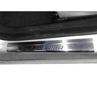 Door Sill Protectors Carmos V1 (4 pcs, Stainless Steel) Ford Courier 2014-2023 photo 2