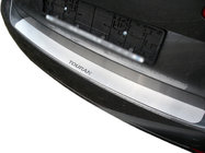 Volkswagen Touran 2010-2015 Rear bumper protector Natanika (stainless steel) photo 1