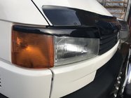 Volkswagen T4 Caravelle/Multivan 1990–2003 Headlight Eyelids Slanted Hood (2 pcs) Black Gloss photo 2