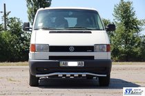 Volkswagen T4 Caravelle/Multivan 1990–2003 Front bumper guard with grille ST010 (stainless steel) photo 2