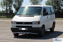 Volkswagen T4 Caravelle/Multivan 1990–2003 Front bumper guard with grille ST010 (stainless steel) photo 3