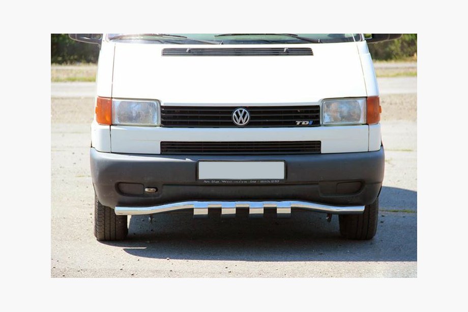 Volkswagen T4 Caravelle/Multivan 1990–2003 Front bumper guard with grille ST010 (stainless steel) Image