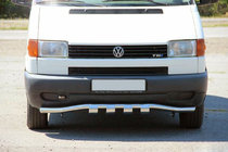 Volkswagen T4 Caravelle/Multivan 1990–2003 Front bumper guard with grille ST010 (stainless steel) photo 1