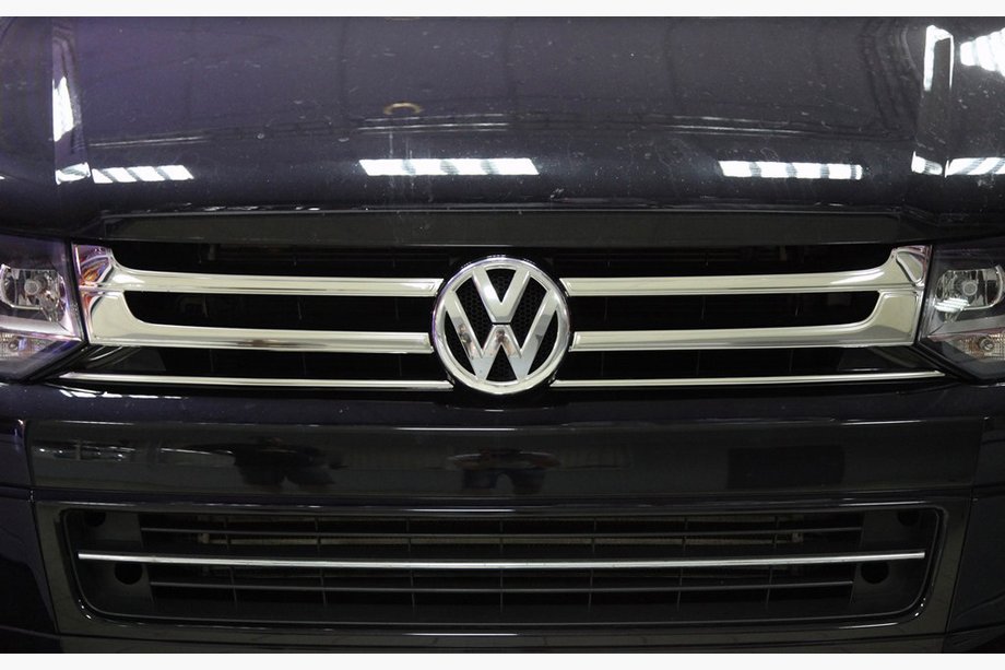 Volkswagen T5 2010-2015 Chrome Grille Covers (Omsa, 4 pcs, Stainless Steel) Image