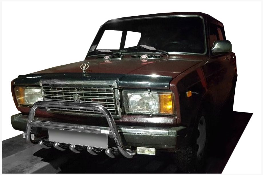 VAZ 2107 1982-2012 Bull Bar WT003 (42mm, Stainless Steel) Photo 1