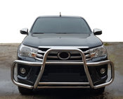 Toyota Hilux 2015- Front Bull Bar F1-58 (Stainless Steel) photo 1