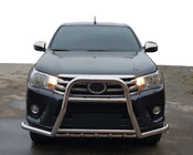 Toyota Hilux 2015- Front Bull Bar F1-59 (Stainless Steel) photo 1