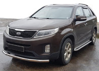 Kia Sorento II XM 2009-2014 Front Bar ST008 (2013-2015, Stainless Steel) photo 1