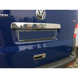 Stainless steel trim above license plate on tailgate Volkswagen T5 Caravelle 2004-2010 photo 1