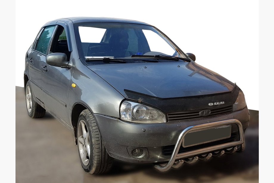 Lada Kalina 2004-2011 Bull bar WT003 (60 mm, stainless steel) Image
