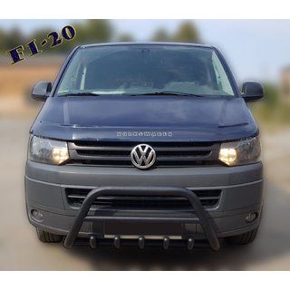 Bull Bar WT003 Black Stainless Steel Volkswagen T5 2010-2015 photo 1