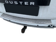 Renault Duster 2008–2017 SALE! Rear bumper protector Carmos with edge (stainless steel) photo 1