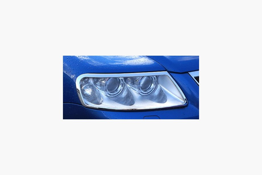 Volkswagen Touareg 2002–2010 Chrome Covers Front Lights 2003-2008 (2 pcs, plastic) Image