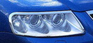 Volkswagen Touareg 2002–2010 Chrome Covers Front Lights 2003-2008 (2 pcs, plastic) photo 1