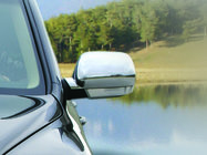 Volkswagen Touareg 2002–2010 Mirror Covers 2003-2007 (2 pcs, Stainless Steel) OmsaLine - Italian Stainless Steel photo 2