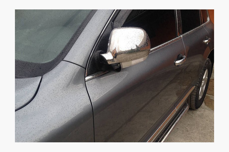 Volkswagen Touareg 2002–2010 Mirror Covers 2003-2007 (2 pcs, Stainless Steel) OmsaLine - Italian Stainless Steel Image